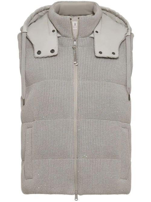 Medium grey men's gilet Brunello Cucinelli | M0DVT2142CQD80